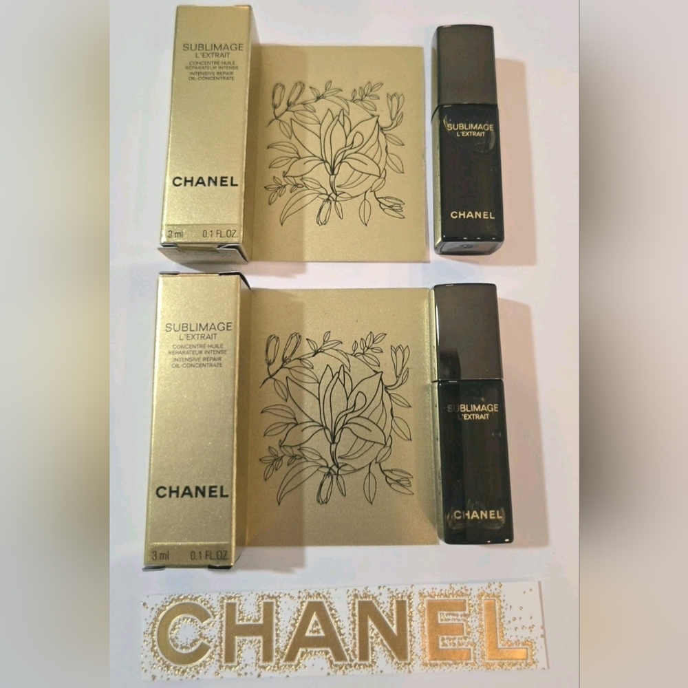2xCHANEL SUBLIMAGE L'EXTRAIT REPAIR OIL CONCENTRATE Intensive each 3ml/0.1oz New